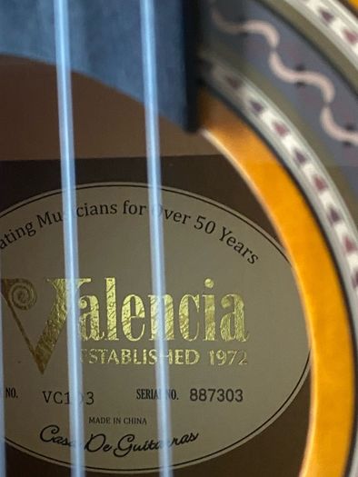 valencia acoustic 3/4 guitar
