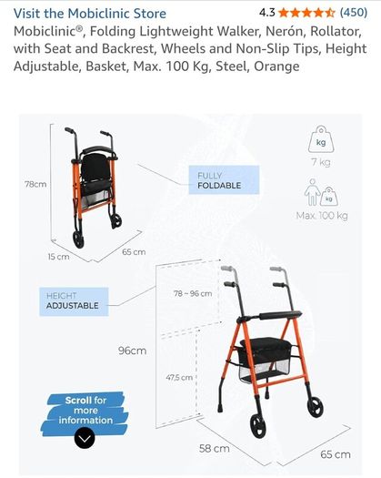 Free Rollator Two Wheels