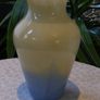Vasart Glass Vase c.1955 - 60, Cream to Blue Fade, 6.5", Polished Pontil Image 3