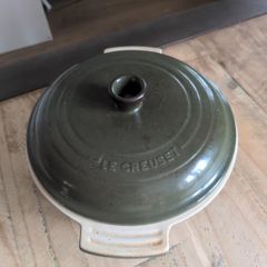 Casserole- Le Creuset, 1.9l, dark green and cream