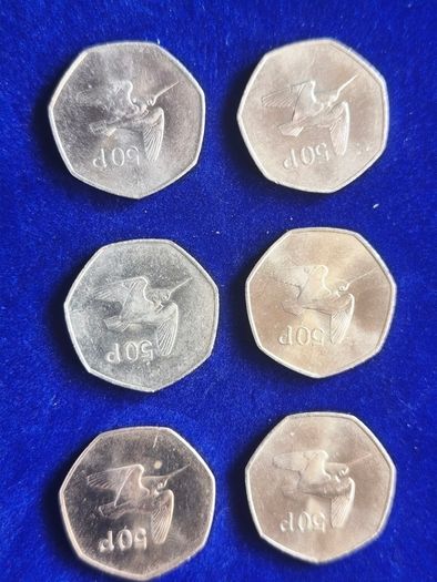 Irish 50 Pence Coins
