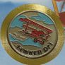 Fokker Triplane Aircraft Vintage stamp cover with Cuba Coin BUNC Image 2