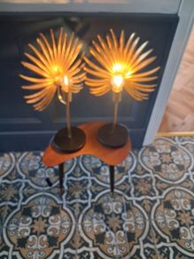 Stunning pair of accent  table lamps