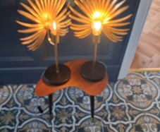 Stunning pair of accent  table lamps