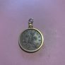 Gold Coin Holder Pendant Charm Image 2