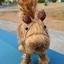 Very cute handmade jute horse figurine 28cm tall Image 4