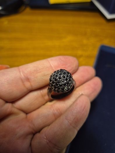 Vintage Black Multi Crystal Ring