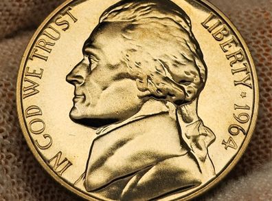 USA United States 1964 Proof Jefferson Nickel Beautiful Gem Proof