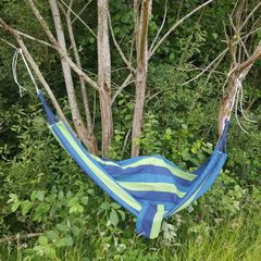 Hammock with bag and rope