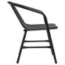 Garden Chairs 2 pcs Plastic Rattan and Steel 110 kg Image 2