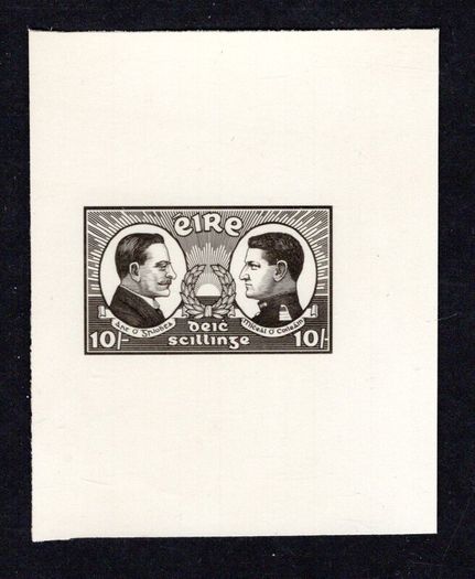 1922 Ireland Photograph of Essay for Collins Griffith 10s stamp design by George Atkinson