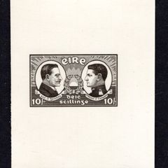 1922 Ireland Photograph of Essay for Collins Griffith 10s stamp design by George Atkinson