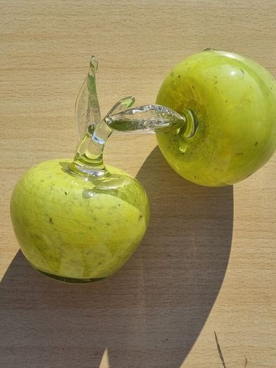 Two Murano Glass Apples