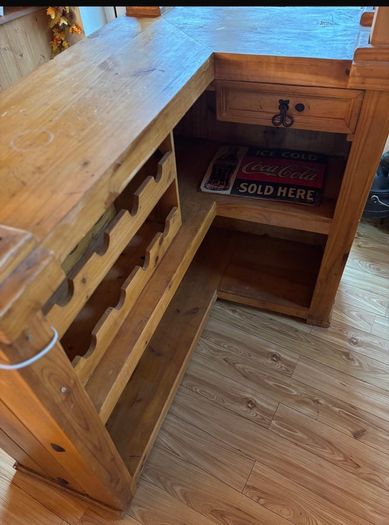 Hardwood bar