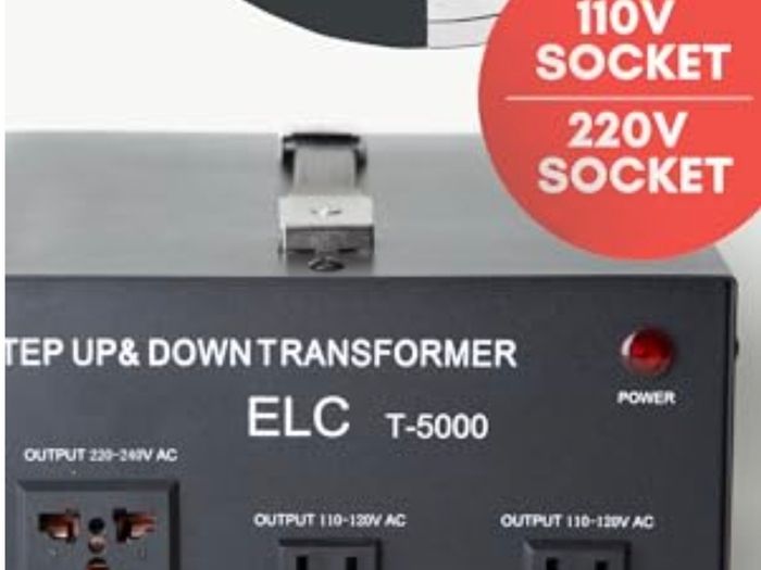 ELC 5000W Voltage 110V/220V Transformer - Step Up/Down - Circuit Breaker Protection