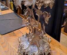 Antique Victorian Edwardian Silver Plated Grapevine Centrepiece