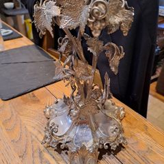 Antique Victorian Edwardian Silver Plated Grapevine Centrepiece