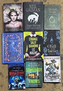 spy dog;bear grylls;I survived;Famine.the worlds worst children;A murder mystery;Gerard siggins;captain underpants;The land of stories;The chronicles of Narnia;my little pony;Michael Grant;