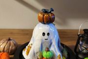 Handmade air dry clay ghosts!