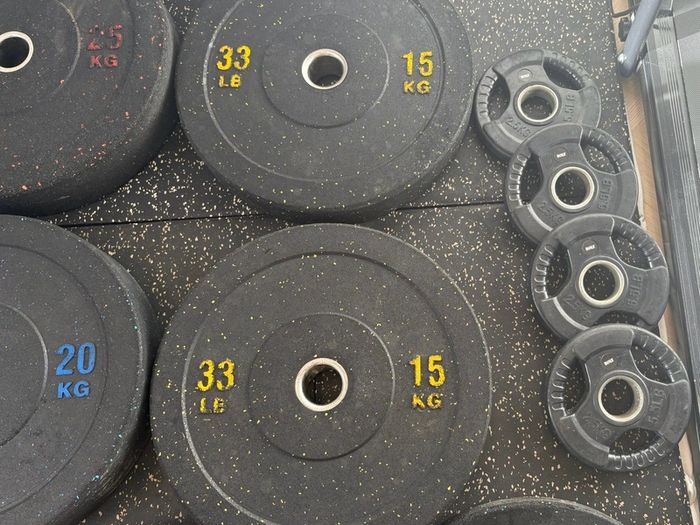 Plates Olympic Rubber Bumper Plates 160kg