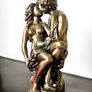 Bronze Finish Couple Sculpture Crosa 2002 Image 2
