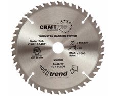 Trend CSB/16540T CraftPro Saw Blade 165mm x 20mm x 40T