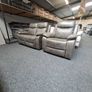 Stockton Fully Reclining Sofa Suite - Grey Image 2