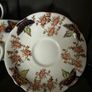 Vintage Lot of ENGLISH BONE CHINA Cups Saucers Plates & Creamer HAND TINTED Ivy Image 5
