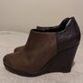 Clarks Brown Wedge Ankle Boots Image 6