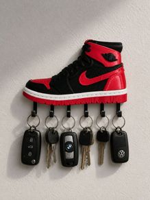 Sneaker Key Holder Jordan 1 "Bred" Style