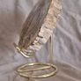 Fossilized wood, Madagascar, Triassic period. With metal display stand. Image 4