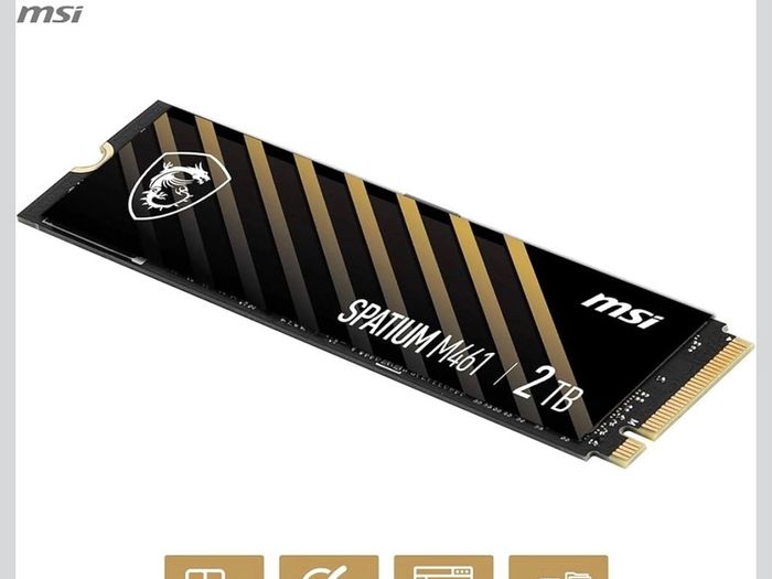 Msi Spatium M461 Ssd 2tb - Pcie 4.0 Nvme M.2 Internal Solid State Drive