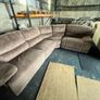 Beige corner recliner sofa delivery available Image 2