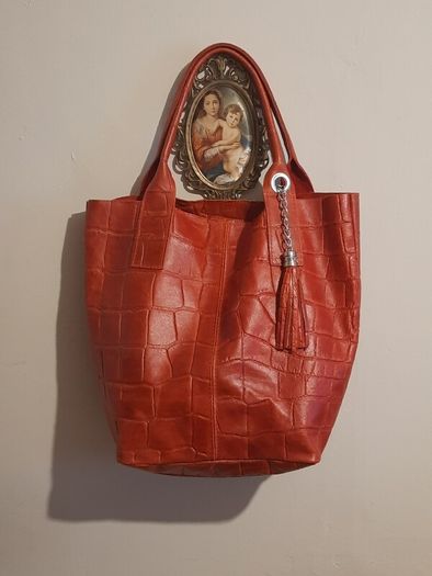 New Italian leather Bag