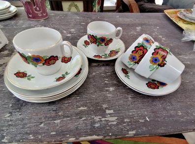 Vintage Brexton England tea cup set