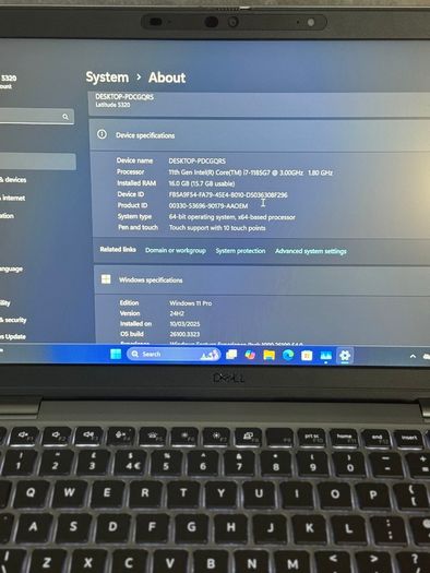 Dell Latitude 5320 Laptop i7/16GB/512SSD/FHD Touch