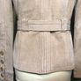 Atmosphere Ladies Beige Leather Jacket Size 8 Image 9