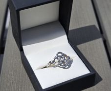 Hallmarked 925 Silver Celtic Knot Ring