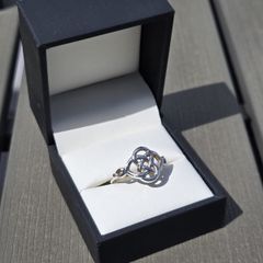 Hallmarked 925 Silver Celtic Knot Ring