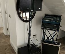 Nexo PS 8 full PA system and Allen and Heath desk