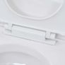 Wall-Hung Toilet with Concealed Cistern Ceramic White Image 3