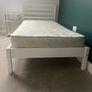White single bed frame Image 2