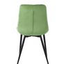 Set of 6 Sage Green Velvet Dining Chairs Upholstered Kitchen Dining Room Chairs Image 5