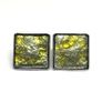 Mid century silver enamelled cuff links Image 2