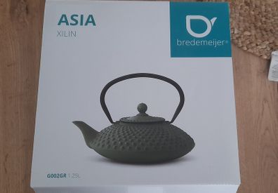 Teapot XILIN 1,2 l, green, cast iron, Bredemeijer