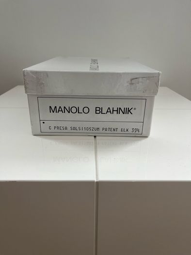 Manolo Blahnik Carrie silver shoes