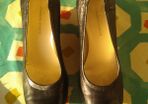 fitzpatricks shoes black wedge, size 38.5