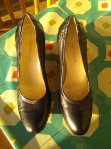 fitzpatricks shoes black wedge, size 38.5