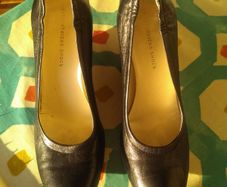 fitzpatricks shoes black wedge, size 38.5