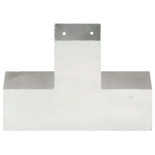 Post Connectors 4 pcs x Shape Galvanised Metal 91 x 91 mm